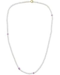 Yi Collection - 18K Ayoka Pearl And Sapphire Necklace - Lyst
