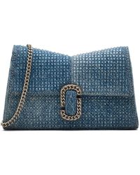 Marc Jacobs - The Crystal Denim St. Marc Chain Wallet - Lyst