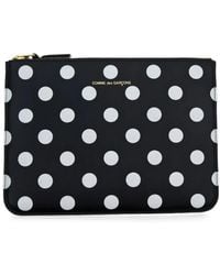 Comme des Garçons - Polka-Dot-Print Calf Leather Pouch - Lyst