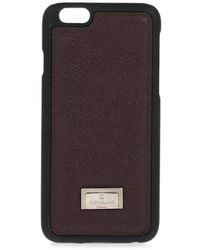 Corneliani - Logo-Plaque Pebbled-Leather Iphone 6 Plus Cover - Lyst