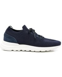 Eleventy - Lace-Up Panelled Sneakers - Lyst