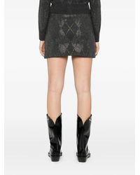 Alexander Wang - Argyle-Motif A-Line Mini Skirt - Lyst