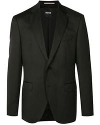 BOSS - Single-Breasted Fitted Blazer - Lyst
