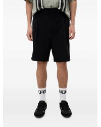 HUGO - Seersucker-Textured Pleated Shorts - Lyst