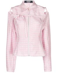 Jacquemus - Check Pattern Long Sleeve Shirt - Lyst