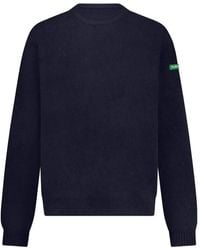 flâneur - Logo-Patch Crew-Neck Sweater - Lyst