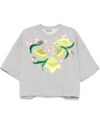 Essentiel Antwerp - Sequin-Embellished Cotton T-Shirt - Lyst