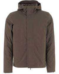 K-Way - ハイカラー フーデッドコート - Lyst
