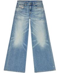 DIESEL - D-akemi Cotton-blend Jeans - Lyst