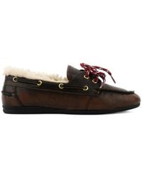 Toral Shoes - Nahua Shearling-Lined Leather Boots - Lyst