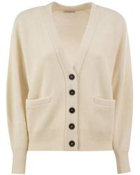 Brunello Cucinelli - Ribbed-Knit Cashmere Cardigan - Lyst