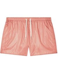 ARMANI EXCHANGE - Patterned Drawstring Swim Shorts - Lyst