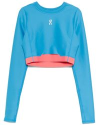 On Shoes - Train Lg-Sleeves Crop Top - Lyst