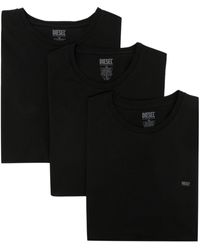 DIESEL - Logo-print Cotton T-shirt (pack Of Three) - Lyst