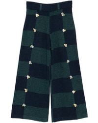 YANYAN KNITS - Checked Trousers - Lyst