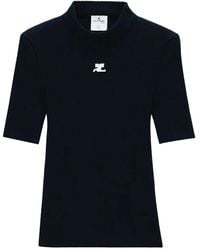 Courreges - Reedition Pullover Aus Rippstrick - Lyst