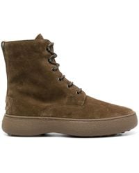 Tod's - Suede Ankle Boots - Lyst