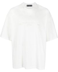 Mastermind Japan - Camiseta con cordones y logo estampado - Lyst