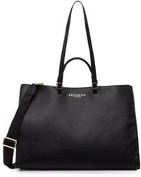 ERMANNO FIRENZE - Logo-Plaque Pebbled-Effect Tote Bag - Lyst