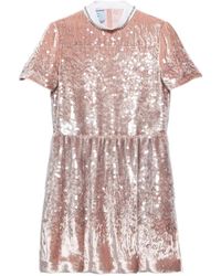 Prada - Sequined Velvet Mini-Dress - Lyst