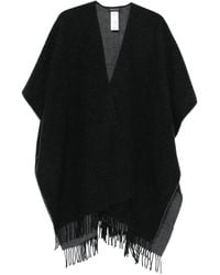 Fabiana Filippi - Poncho con flecos y cuello en v - Lyst