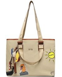 V73 - Printed Shoulder Bag - Lyst
