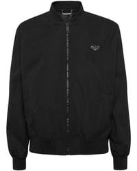 Philipp Plein - Logo-Appliqué Bomber Jacket - Lyst