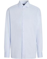 Zegna - Chemise à fines rayures - Lyst