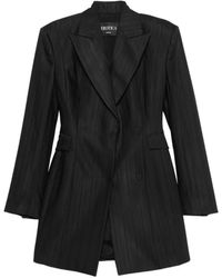 Dondup - Pinstripe-Pattern Double-Breasted Mini Dress - Lyst