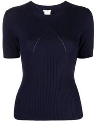 Wolford - Short-sleeve Ribbed-knit Top - Lyst