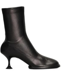 Sergio Rossi - Pointed-Toe Kitten-Heel Ankle Boots - Lyst