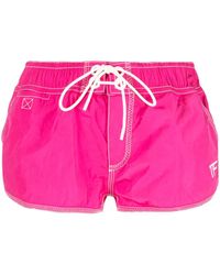 Tom Ford - Logo-Print Drawstring Shorts - Lyst