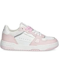 Crime London - Panelled Leather Lace-Up Sneakers - Lyst