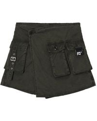Izzue - Cargo-Pockets Wrap Shorts - Lyst