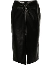 Saint Laurent - ギャザー スカート - Lyst