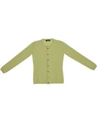 LA ROSE - Button-Front Cashmere Cardigan - Lyst