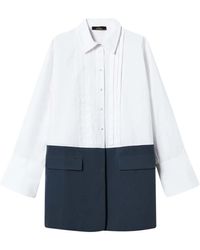 Twinset - Robe-Chemise Colour Block - Lyst