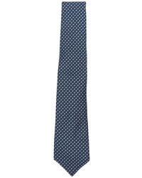 Kiton - Geometric-Pattern Silk Tie - Lyst