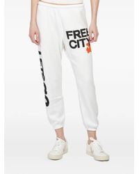 Freecity - Graphic-Print Track Pants - Lyst