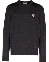 Maison Kitsuné - フォックスヘッド パッチ セーター - Lyst