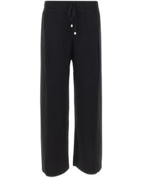 Elena Miro - Drawstring Wide-Leg Trousers - Lyst
