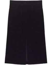 Maison Kitsuné - Corduroy Slit Skirt - Lyst