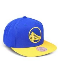 Mitchell & Ness - Nba Golden State Warriors Team Embroidered Snapback Cap - Lyst