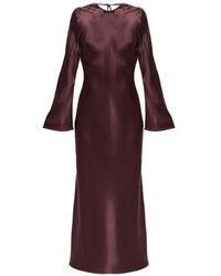 By Malene Birger - Parisa Maxi Petal-Appliqué Flared-Sleeve Dress - Lyst