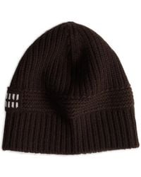 Miu Miu - Logo-Detail Knit Beanie - Lyst