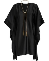 SIMONA CORSELLINI - Midikleid Aus Satin - Lyst