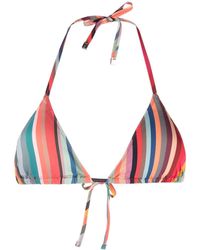 PS by Paul Smith - Top bikini a righe - Lyst