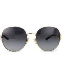 Gucci - Interlocking Gg Round-Frame Sunglasses - Lyst