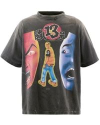 SAINT Mxxxxxx - X Santastic! X Geeks Rule Graphic-Print Washed T-Shirt - Lyst