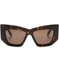 Alexander McQueen - Tortoiseshell Geometric-frame Sunglasses - Lyst